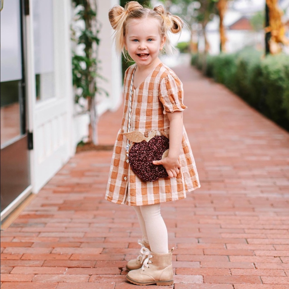Rylee + Cru buffalo plaid dress